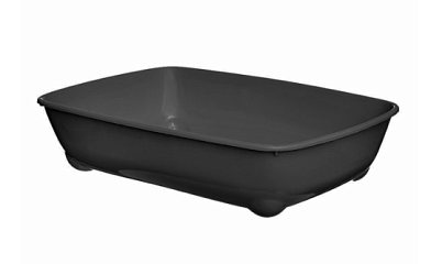 Yami-Yami Лоток для кошек глубокий, большой, черный