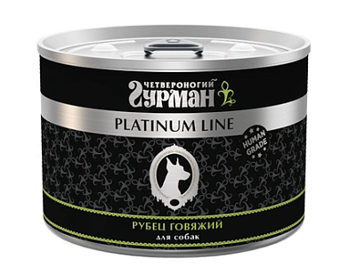 Четвероногий Гурман Platinum Line консервы для собак говяжий рубец