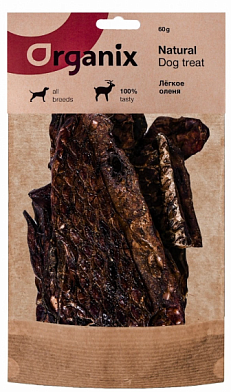 Organix премиум лакомство для собак Легкое оленя