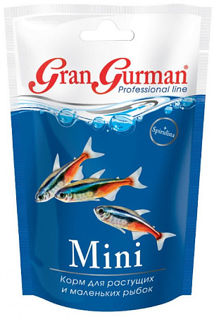 Купить ЗООМИР gran gurman корм для растущих и маленьких рыбок "mini"