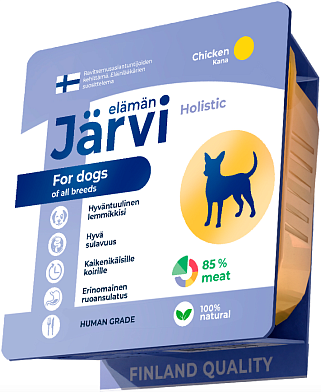 Jarvi влажный корм мясной паштет с курицей для собак всех пород (ламистер)