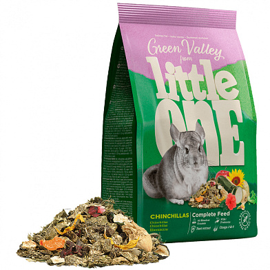 Little One Сухой корм для шиншилл "зеленая долина" разнотравье