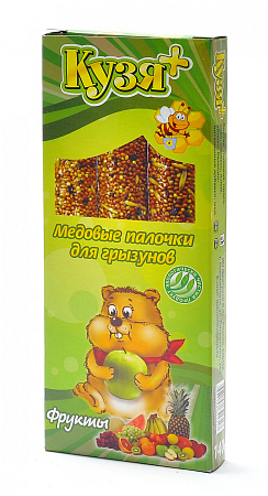 Купить Кузя лакомство палочки для грызунов "фрукты"