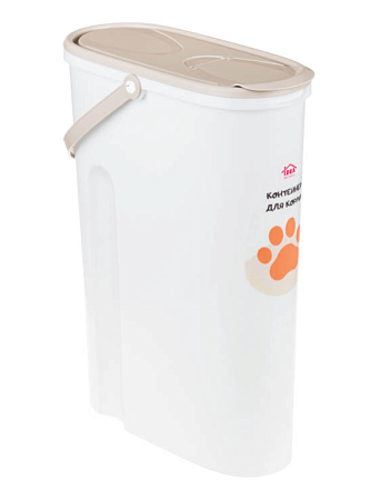 Купить Контейнер для корма для кошек и собак капучино