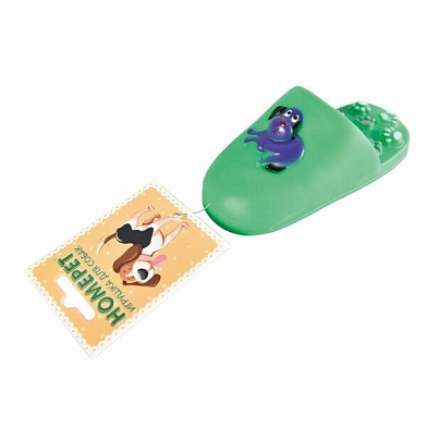 Homepet игрушка для собак тапок зеленый с пищалкой винил