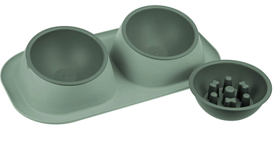 Миска для кошек и собак ТВИКС МАКСИ + подарок (миска) нефритовый