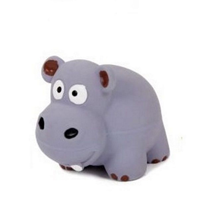 Homepet игрушка для собак бегемот с пищалкой латекс