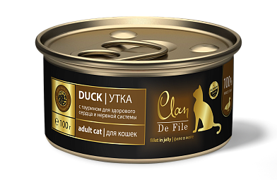 Clan de file консервы для кошек (утка)