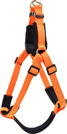 Купить zooexpress fresh line шлейка быстросъемная с сеткой для собак, апельсиновая