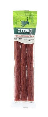 TiTBiT Золотая коллекция лакомство для собак колбаски Баварские