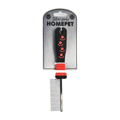 Homepet SILVER SERIES расческа металлическая для собак и кошек 31 зуб