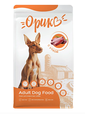 Орико сухой корм для взрослых собак всех пород с уткой