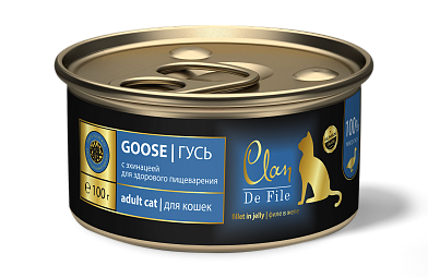 Clan de file консервы для кошек (гусь)