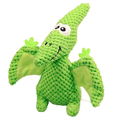 Mr.Kranch Игрушка для собак "Птерозавр" плюшевая с пищалкой