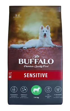 Mr.Buffalo Sensitive сухой корм для взрослых собак всех пород с чувствительным пищеварением, с ягненком