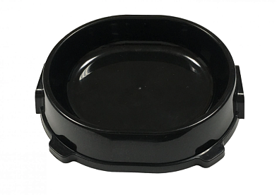 Favorite Миска для кошек и собак нескользящая пластиковая черная