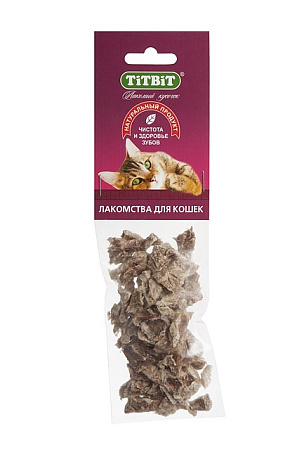 Купить titbit Лакомства для кошек легкое говяжье (мягкая упаковка)