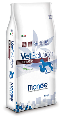 Monge VetSolution Dog Hepatic сухой корм для взрослых собак всех пород при заболеваниях печени