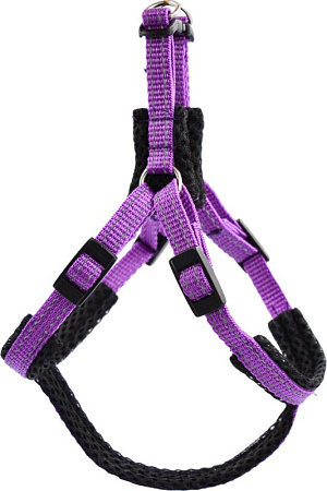 Купить zooexpress fresh line шлейка быстросъемная с сеткой для собак, сиреневая