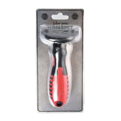 Homepet SILVER SERIES расческа триммер для собак и кошек 63 зуба