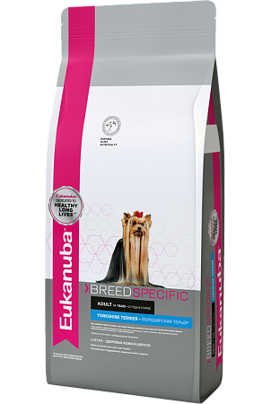 Купить eukanuba сухой корм для взрослого йоркширского терьера с курицей