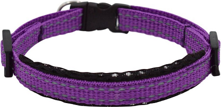 Купить zooexpress fresh line ошейник с сеткой для собак, сиреневый