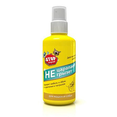 СТОП ПРОБЛЕМА STOP-СПРЕЙ «Не царапает,не грызет» для кошек и собак