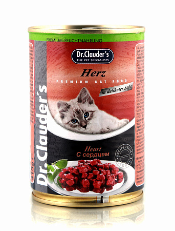 Купить dr. clauder консервы для взрослых кошек с сердцем