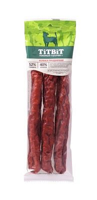 TiTBiT Золотая коллекция лакомство для собак колбаса Праздничная