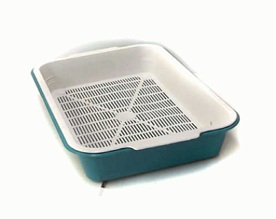 ZOOexpress туалет для кошек "Ева" с сеткой высокие ножки