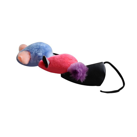 Купить zooexpress игрушка для кошек Мышь иск.мех/иск.кожа