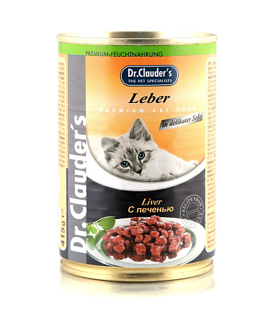 Купить dr. clauder консервы для взрослых кошек с печенью