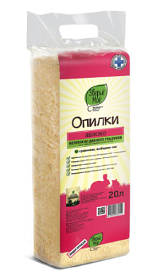 Зверье Мое для грызунов Брикет Опилки "Яблоко"