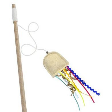 Lelap Игрушка дразнилка для кошек "Медуза" с бубенчиком