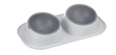 HOMEPET Frost Touch Maxi миска двойная пластиковая для собак, смоки