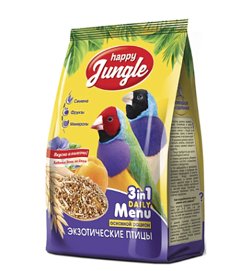 HAPPY JUNGLE сухой корм для экзотических птиц