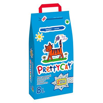 Pretty Cat наполнитель для кошек впитывающий с лавандой