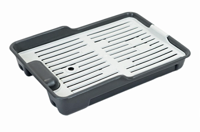 Yami-Yami туалет-лоток для кошек с крупной сеткой, серый