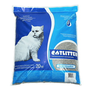Cat litter наполнитель для кошек комкующийся