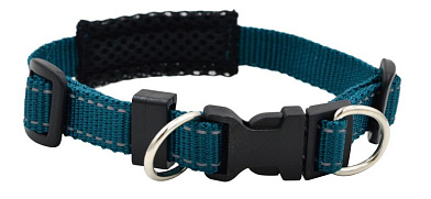 ZOOexpress Fresh Line ошейник с сеткой для собак, морская волна