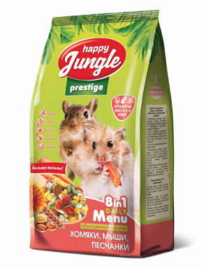 Happy Jungle Престиж Сухой корм для хомяков, мышей, песчанок