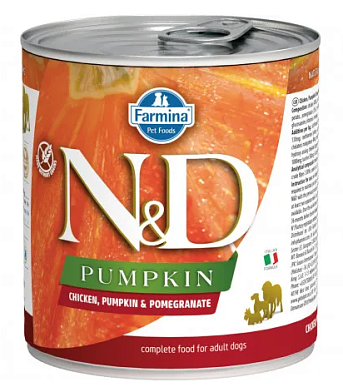 Farmina N&D Pumpkin Puppy консервы для щенков всех пород с тыквой, курицей и гранатом
