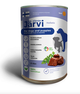 Jarvi полнорационные консервы для щенков и собак всех пород с телятиной