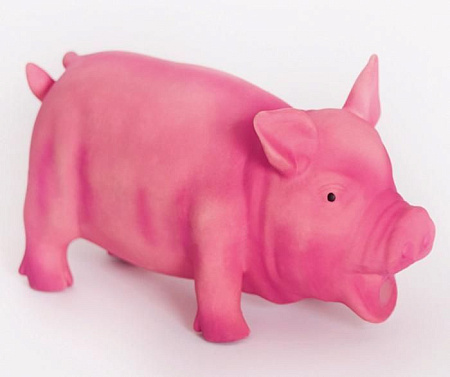 Купить homepet игрушка для собак поросенок со звуком латекс розовый