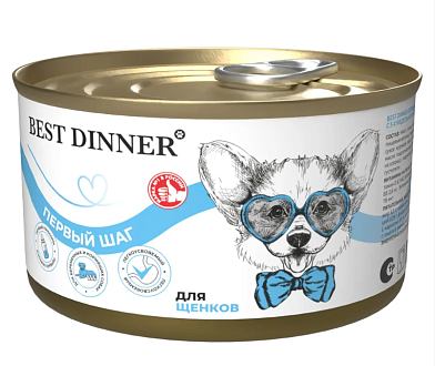 Best Dinner Dog Первый шаг консервы для беременных, кормящих собак и щенков с 3-х недель