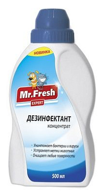 Mr.Fresh средство для уборки помещений, дезинфектант, концентрат