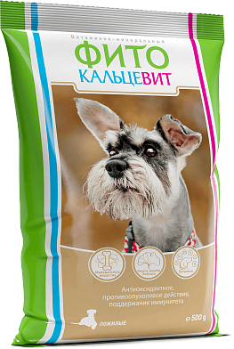 Фитокальцевит мультикомпонентная кормовая добавка для пожилых собак
