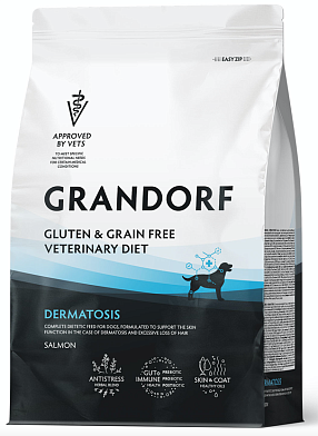 Grandorf Veterinary Diet Dog Dermatosis полнорационный диетический корм для собак с заболеваниями кожи