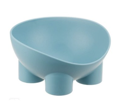 HOMEPET Frost Touch Слоник миска пластиковая для собак и кошек на ножках, серо-голубая