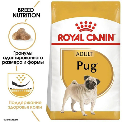 Royal Canin сухой корм для взрослого мопса с 10 мес.